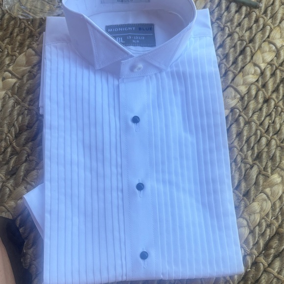 White Tuxedo Shirt for Men - Picture 3 of 5